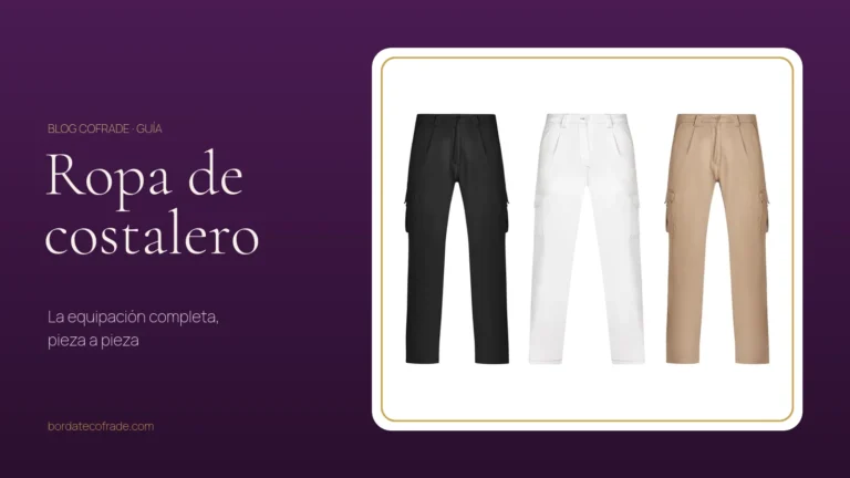 Pantalones de costalero clásicos en negro, blanco y camel